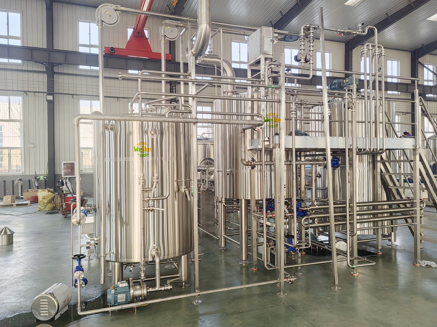 sistem pembuatan bir dua bejana