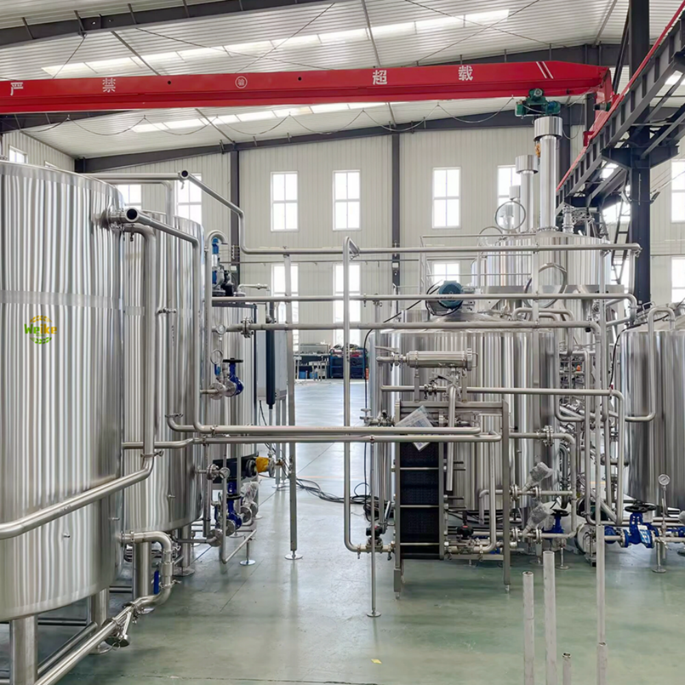 peralatan pabrik bir tiga bejana