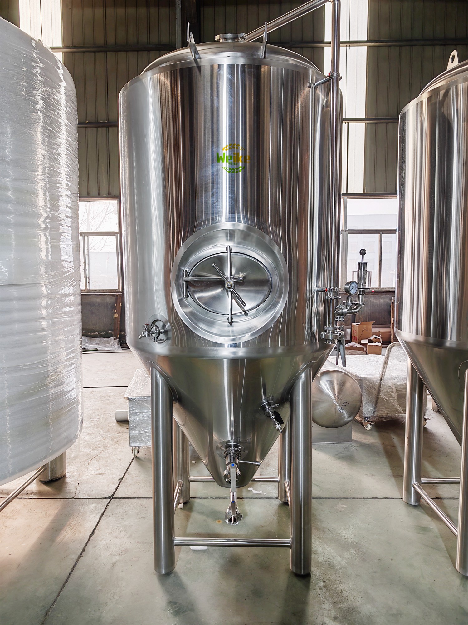 Fermenter bir berjaket pendingin 1000L
