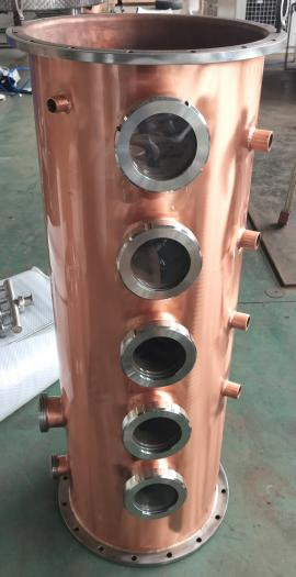 Peralatan Distilasi Alkohol Refluks 500L Penyulingan Vodka Gin