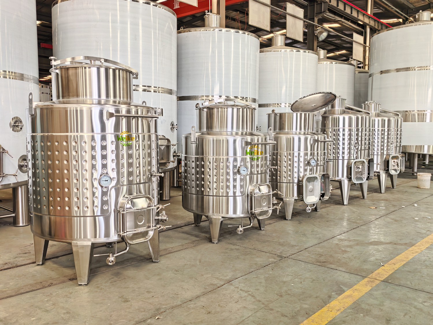 Tangki Fermentasi Anggur Berjaket 1500L