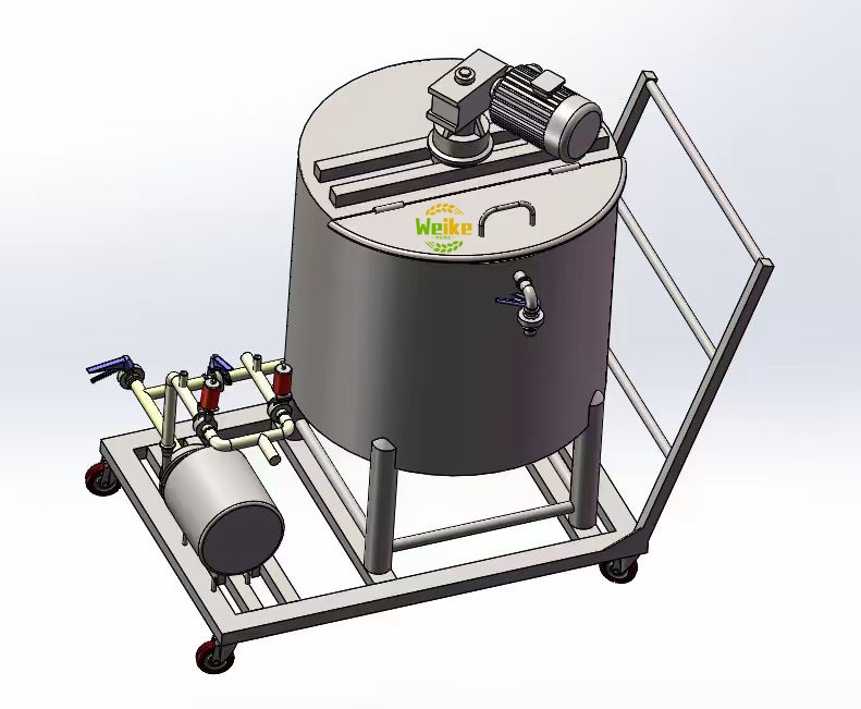 Tangki pencampur jus 500L