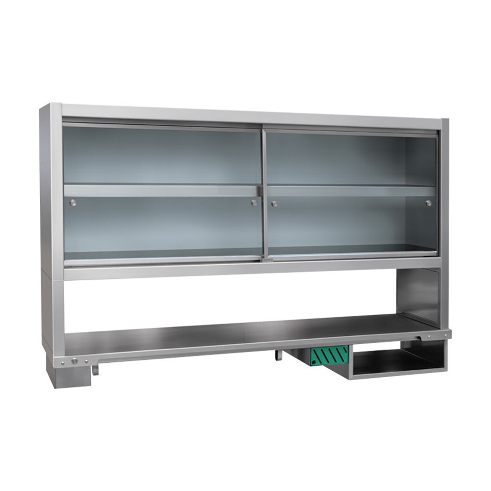 Double-layer suspended ceiling with functional frame