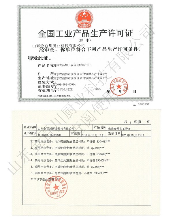 National Industrial Product Production License