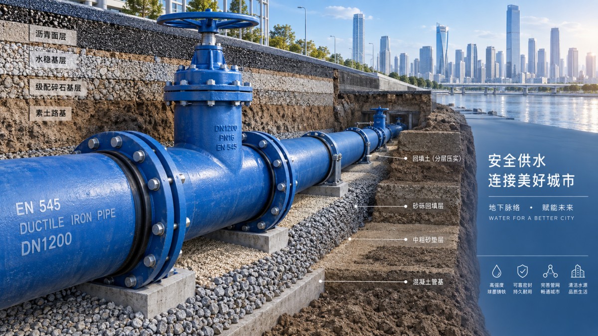 Which EN 545 Ductile Iron Pipe Pressure Class Fits an Urban Water Main? ชั้นความดันของท่อเหล็กหล่อเหนียว EN 545 ใดเหมาะสำหรับท่อประปาหลักในเขตเมือง?