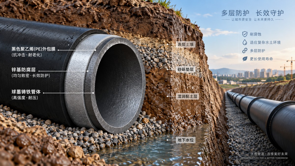 Selecting Ductile Iron Pipe Coatings for Corrosive Soil Conditions Lựa chọn lớp phủ ống gang dẻo cho điều kiện đất ăn mòn