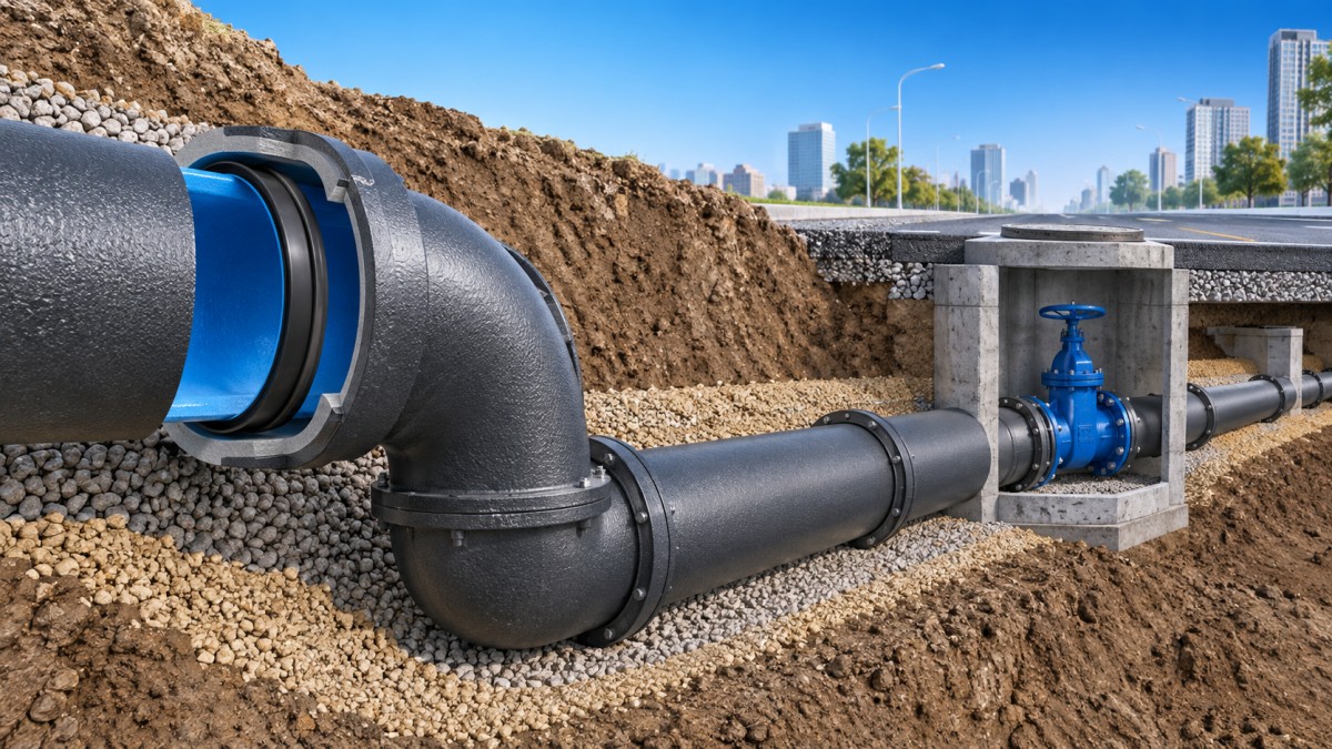 How Ductile Iron Pipe Supports Reliable Municipal Water Distribution ท่อเหล็กหล่อเหนียวช่วยสนับสนุนการจ่ายน้ำประปาเทศบาลที่เชื่อถือได้อย่างไร