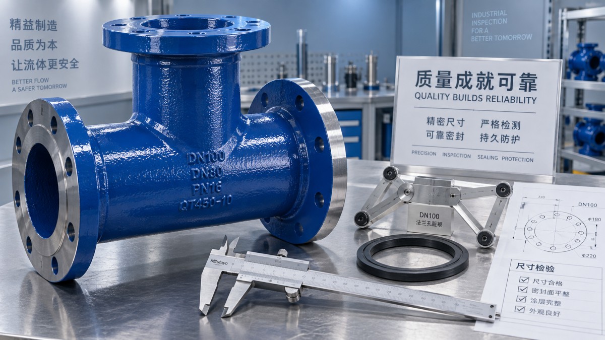 Các hạng mục kiểm tra cho phụ kiện chữ T trong mạng lưới đường ống chịu áp