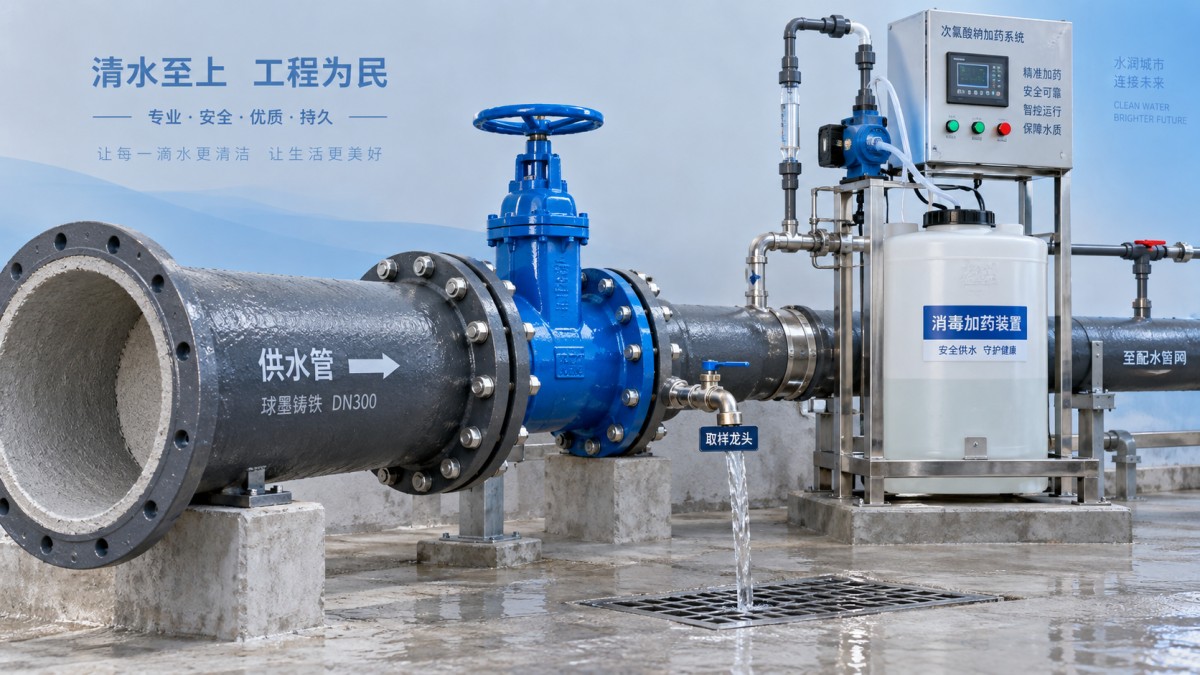 Cách khử trùng ống gang dẻo trước khi đưa vào sử dụng cho hệ thống cấp nước