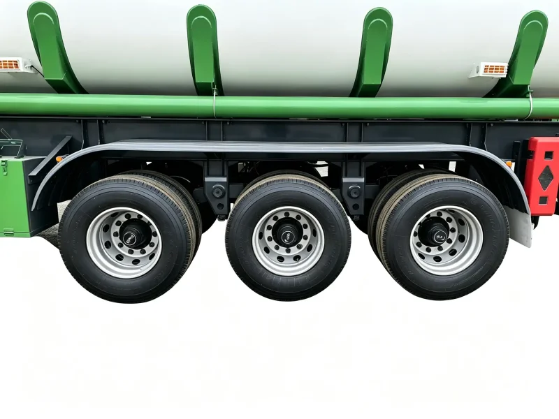 รถพ่วงบรรทุกเชื้อเพลิงแบบแยกส่วน คานตรง 3 เพลา 45000L