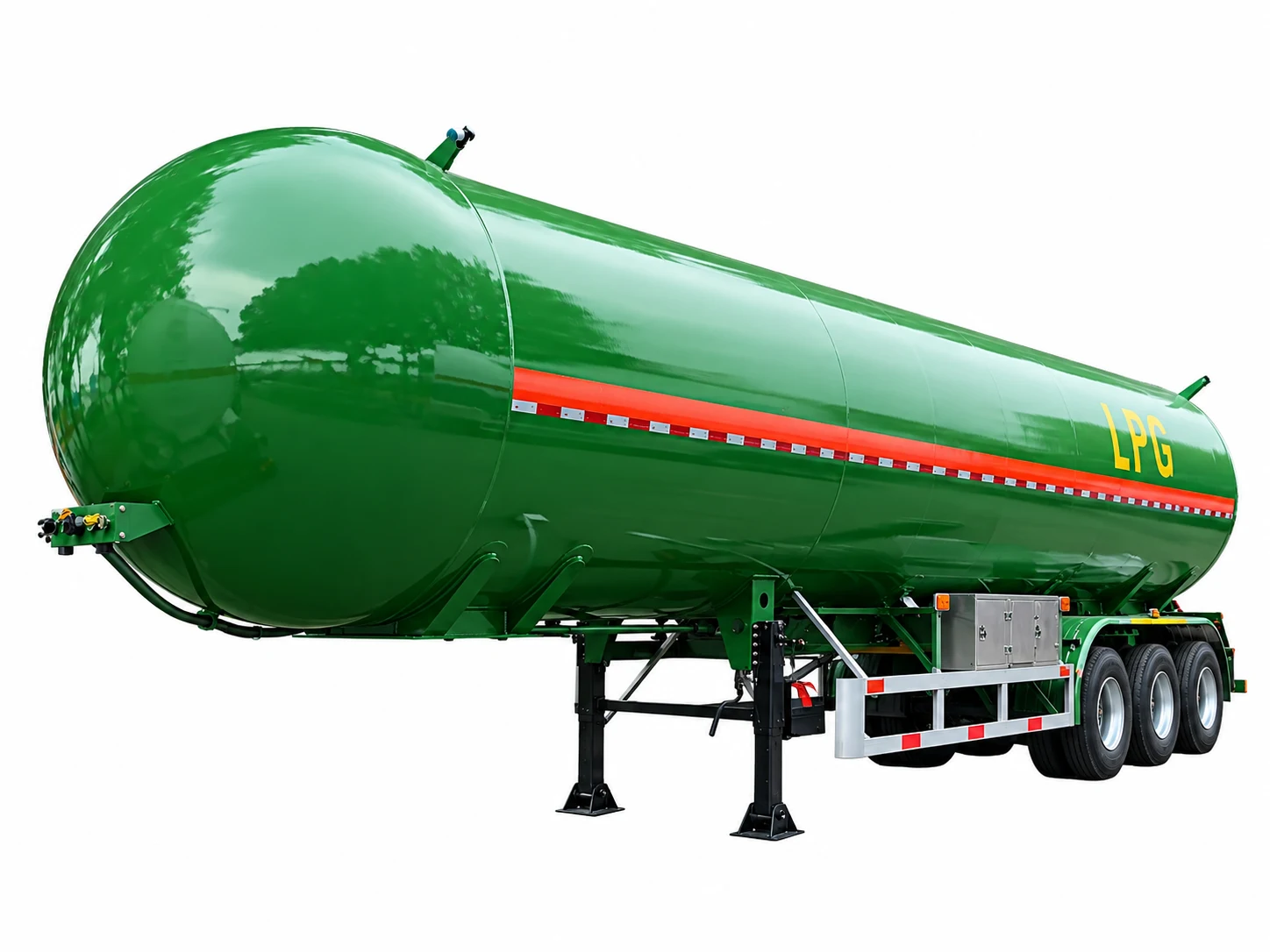 รถกึ่งพ่วงบรรทุก LPG (ก๊าซปิโตรเลียมเหลว)