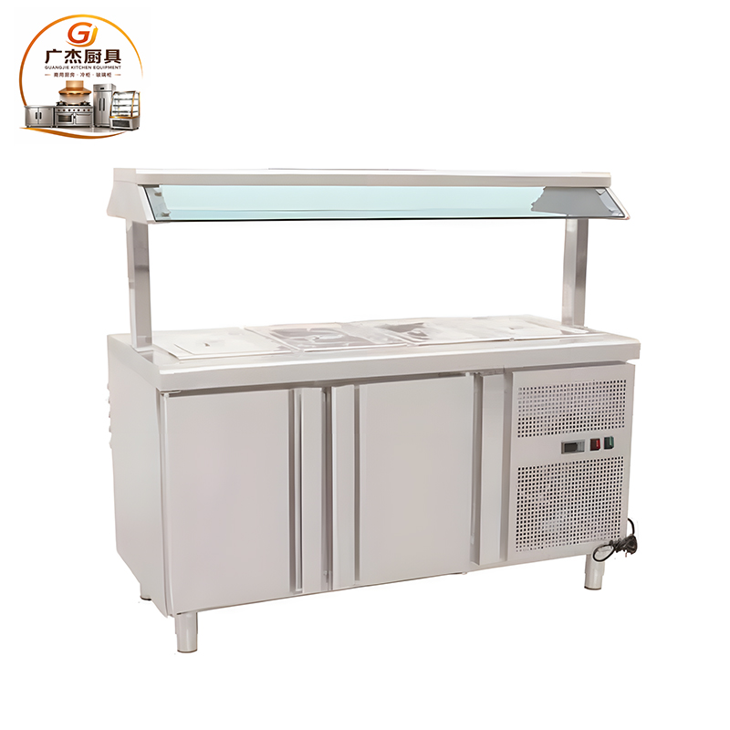 Umbrella style cooling show case and refrigerator cabinet