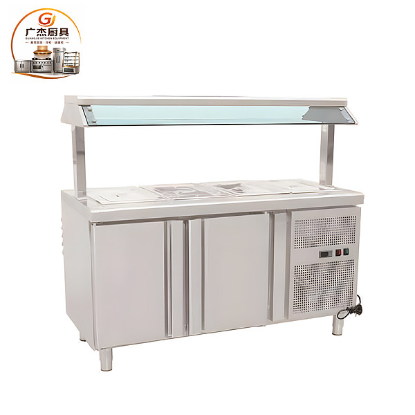 Umbrella style cooling show case and refrigerator cabinet
