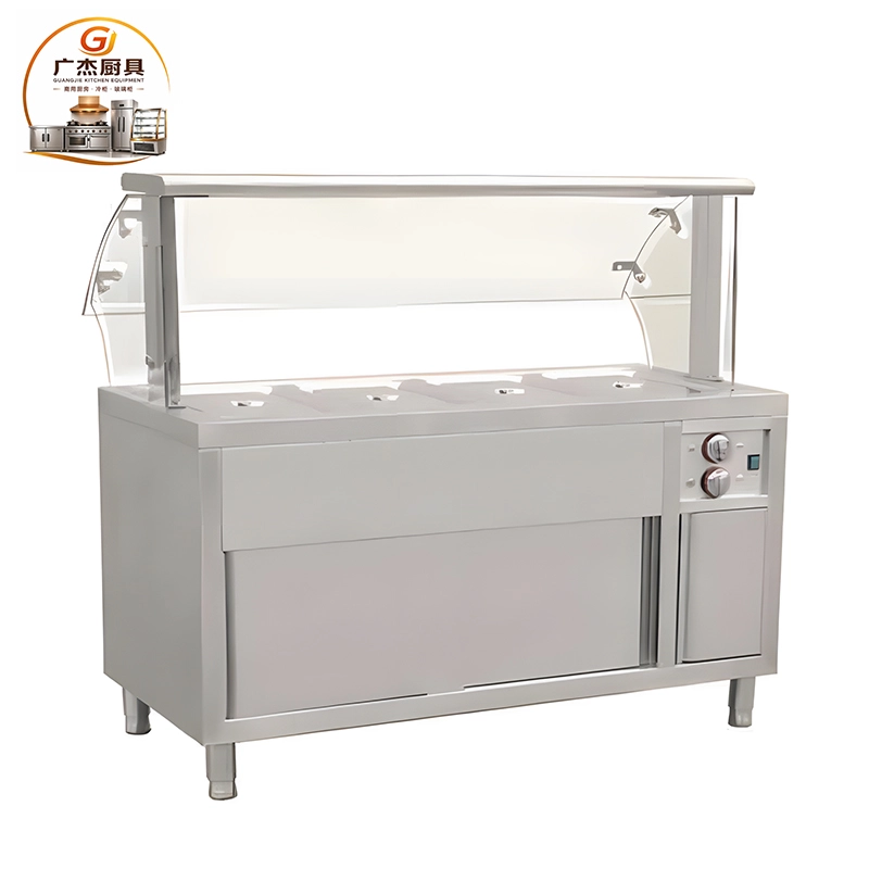 Luxurious style electric bain marie with glass