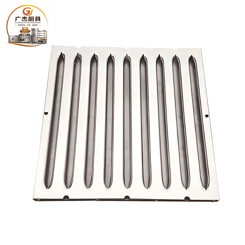 Stainless steel exhaust hood baffle plate