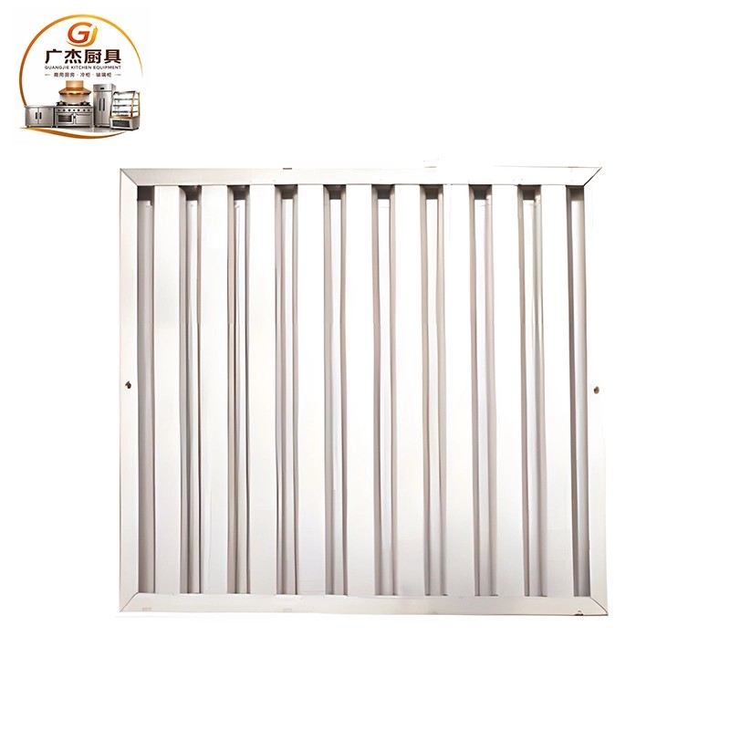 Stainless steel exhaust hood baffle filter