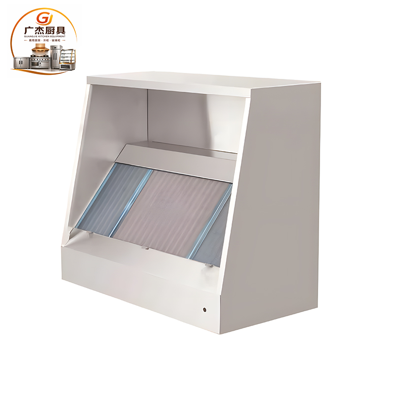 Flat packed exhaust hood