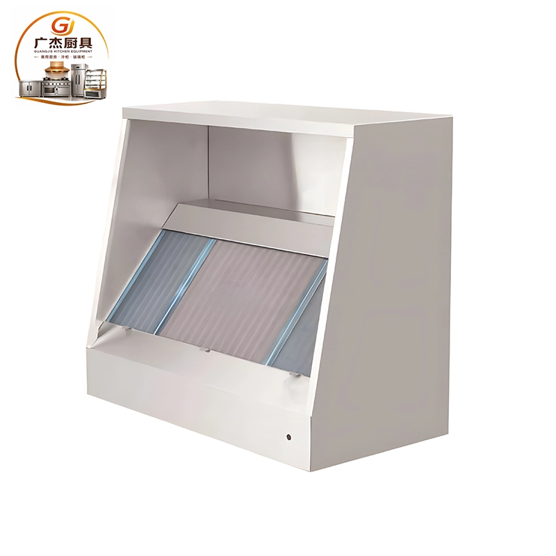 Flat packed exhaust hood