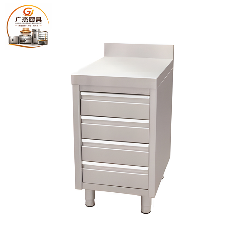 FCCTG Free standing four drawers cabinet with splash back