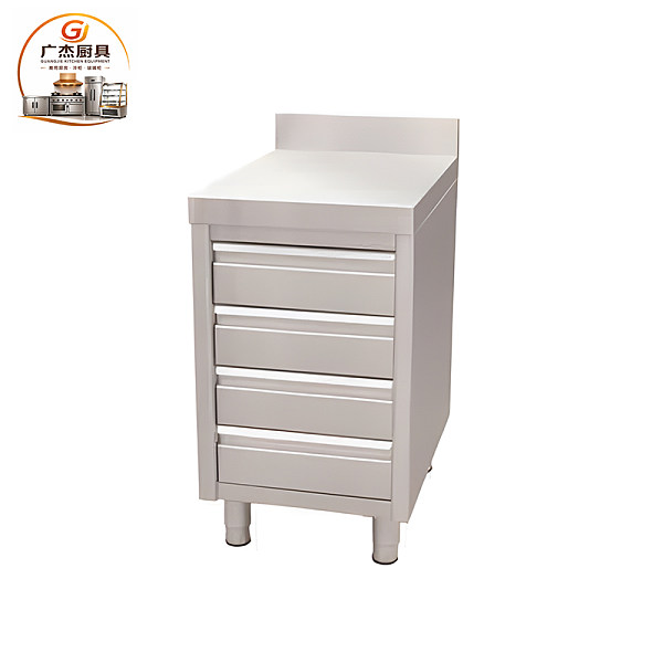 FCCTG Free standing four drawers cabinet with splash back