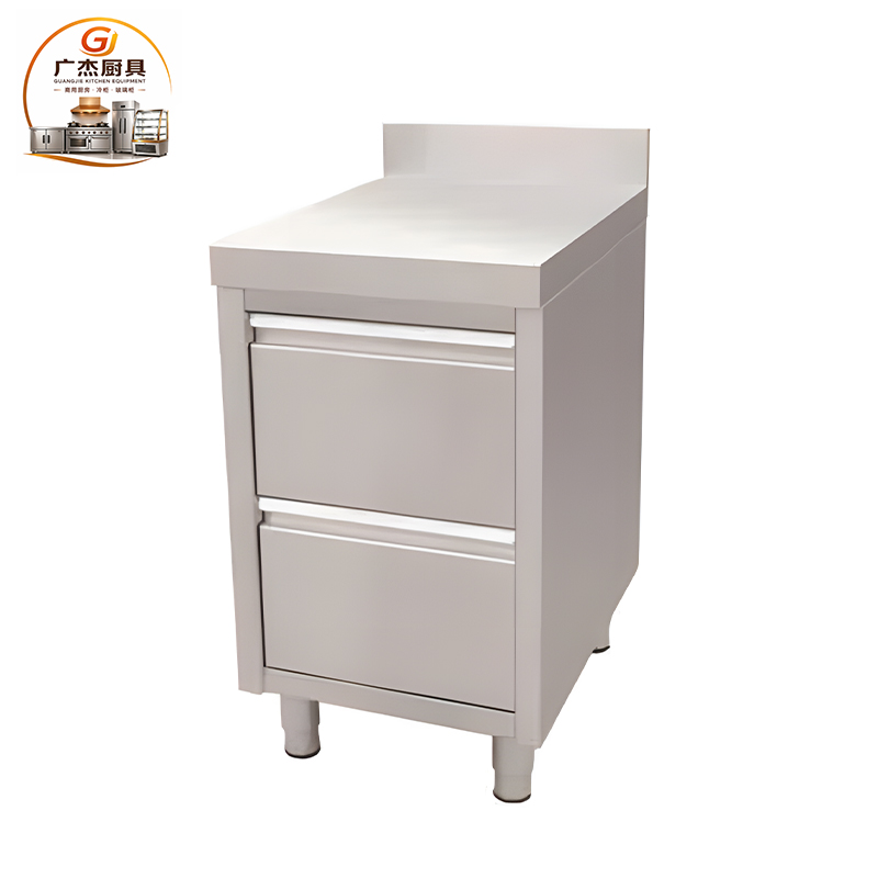 SCCTG Free standing two drawers cabinet with splash back