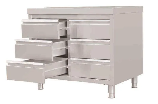 Commercial Stainless Steel Six Drawer Cabinet