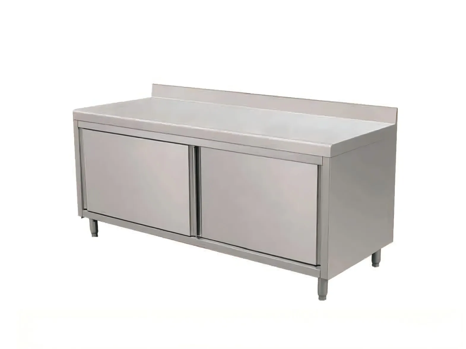 Commercial Sliding Door Work Table Cabinet | Guangjie