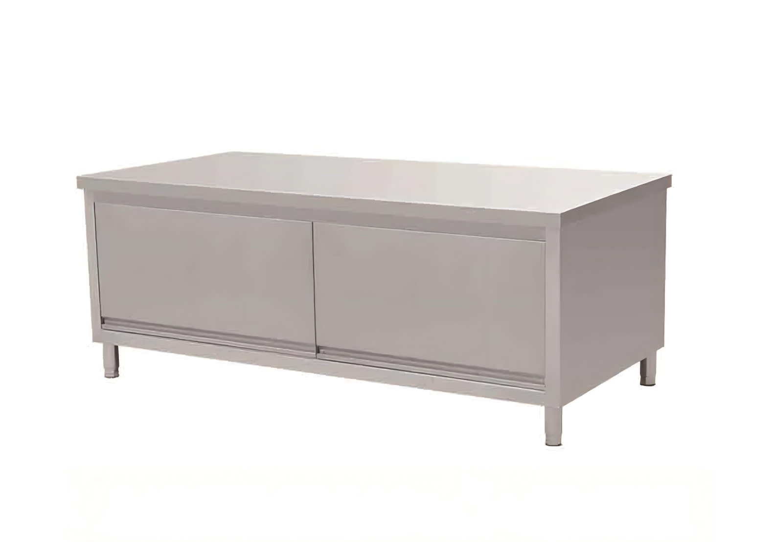 Stainless Steel Cabinet Work Table with Doors and Drawers