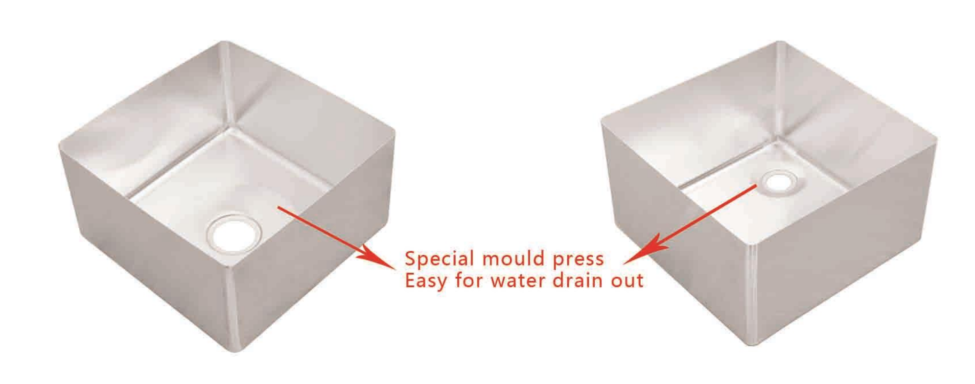 Commercial Stainless Steel Sink Top with Drainboard