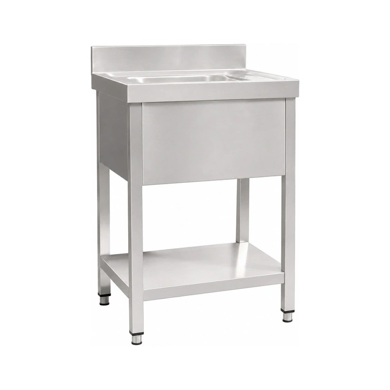 European Style Single Sink with Undershelf