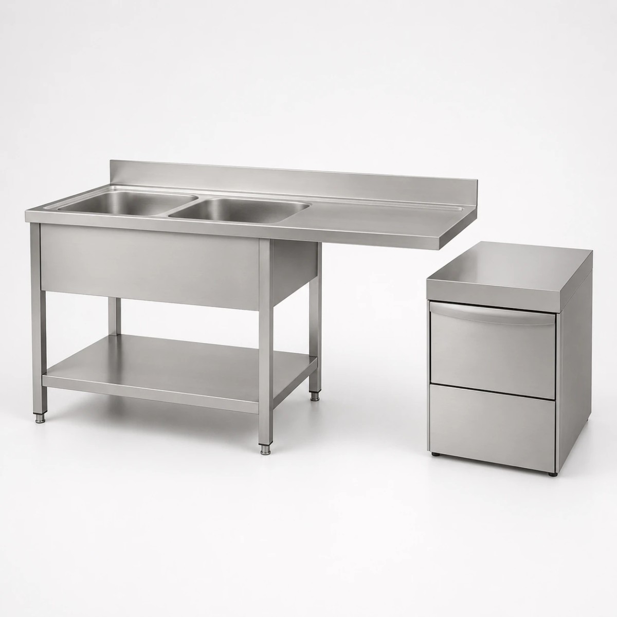 dxzls-sg-single-sink-cabinet-with-left-drainboard-and-dishwasher-space