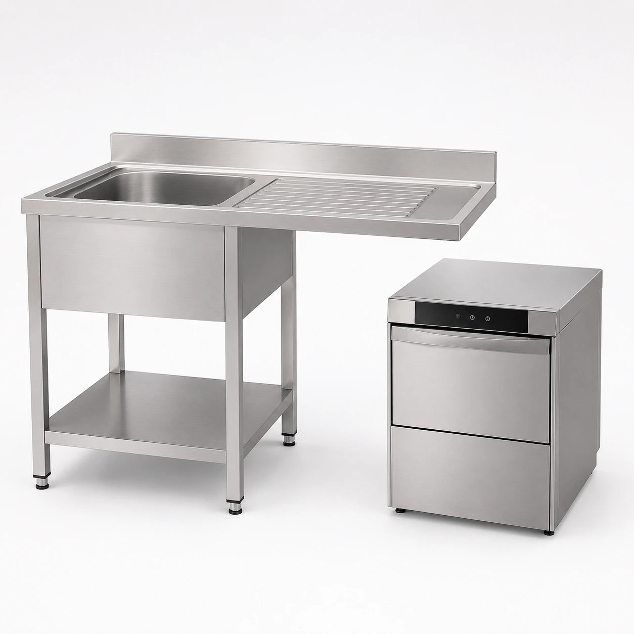 Stainless Steel Sink Units with Dishwasher Space