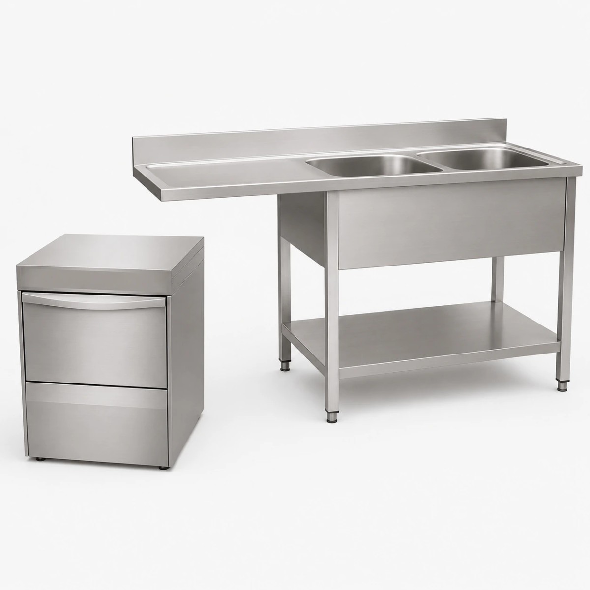 sxzls-sg-double-sink-cabinet-with-left-drainboard-and-dishwasher-space
