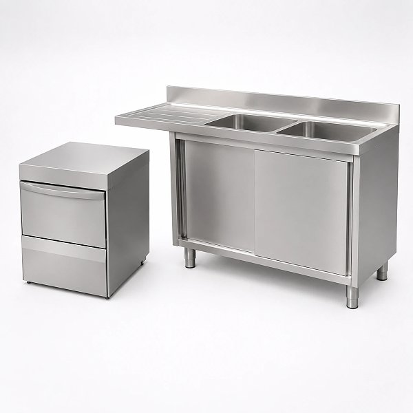 Stainless Steel Sink Units with Dishwasher Space