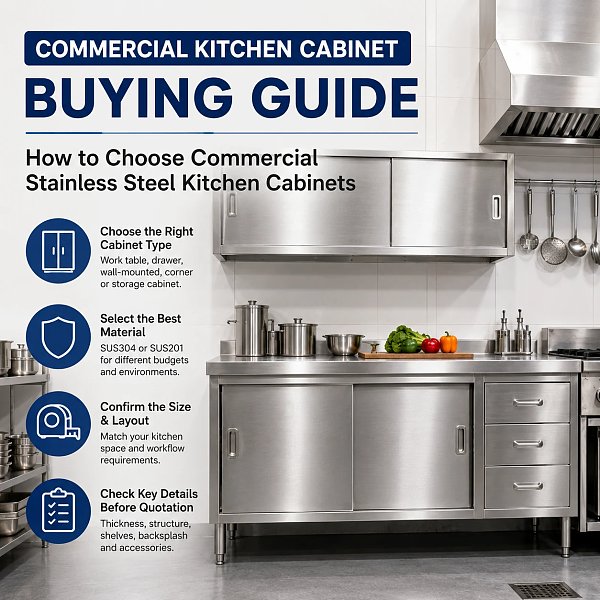 How to Choose Commercial Stainless Steel Kitchen Cabinets