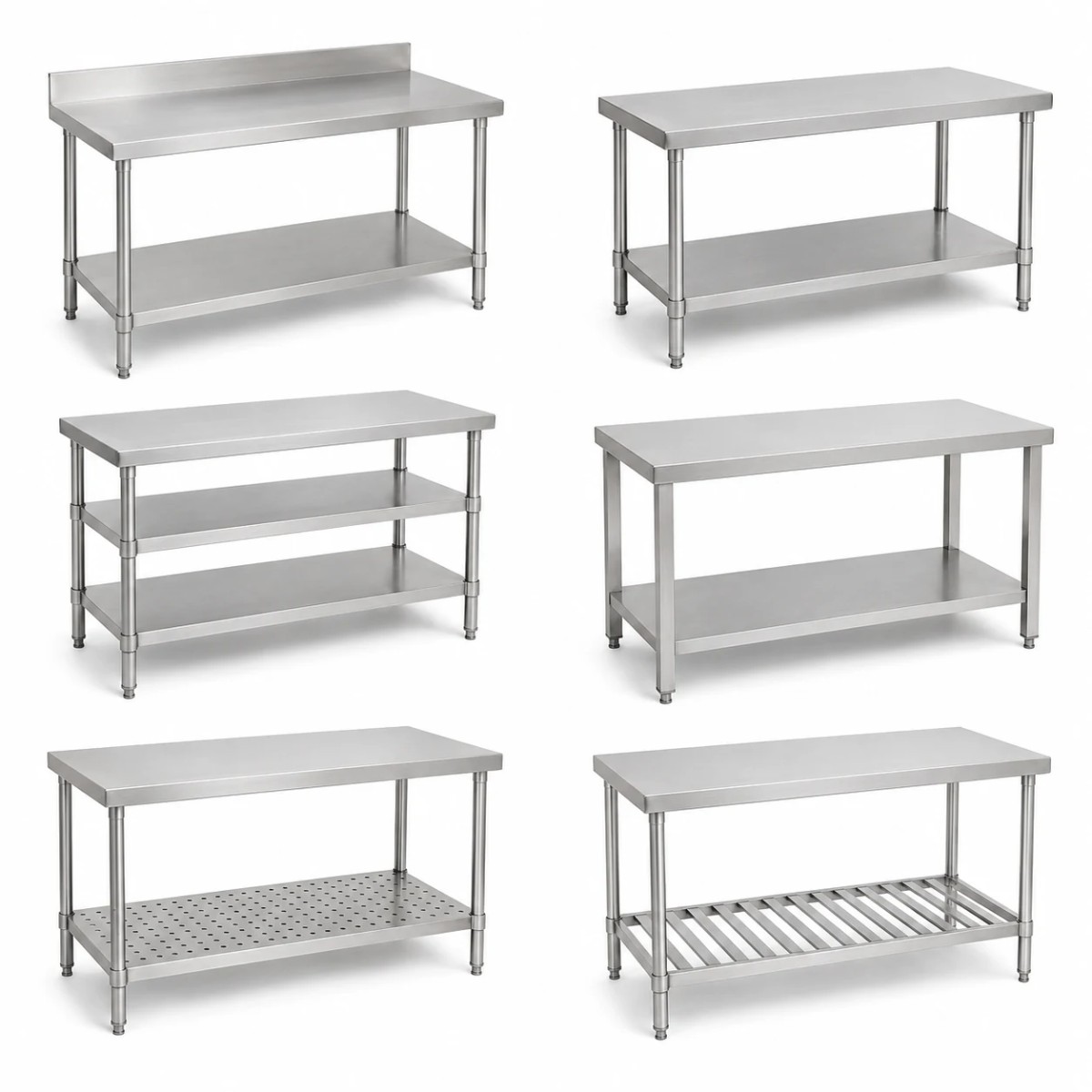 Commercial Stainless Steel Work Table with Undershelf