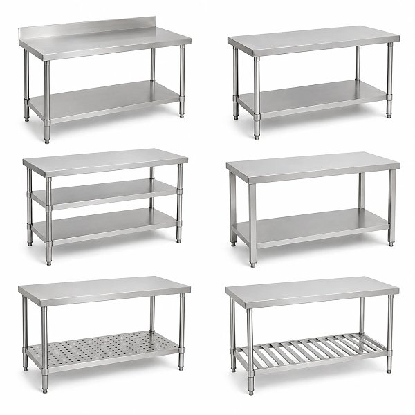 Commercial Stainless Steel Work Table with Undershelf