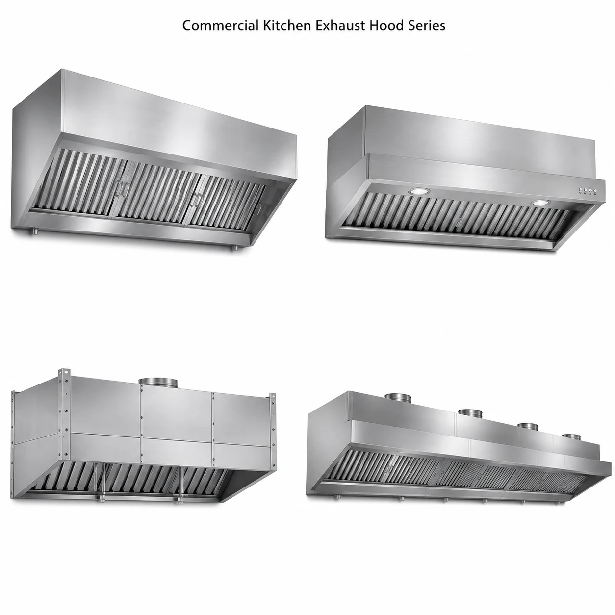 Commercial Stainless Steel Kitchen Exhaust Hood
