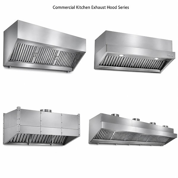 Commercial Stainless Steel Kitchen Exhaust Hood