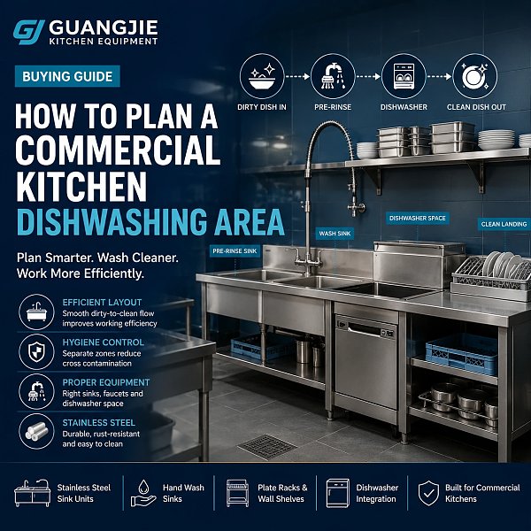 How to Plan a Commercial Kitchen Dishwashing Area