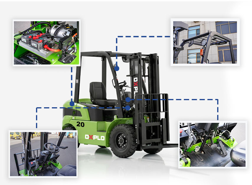 OXPLO CPD20 electric forklift structural image OXPLO CPD20 electric forklift structural image